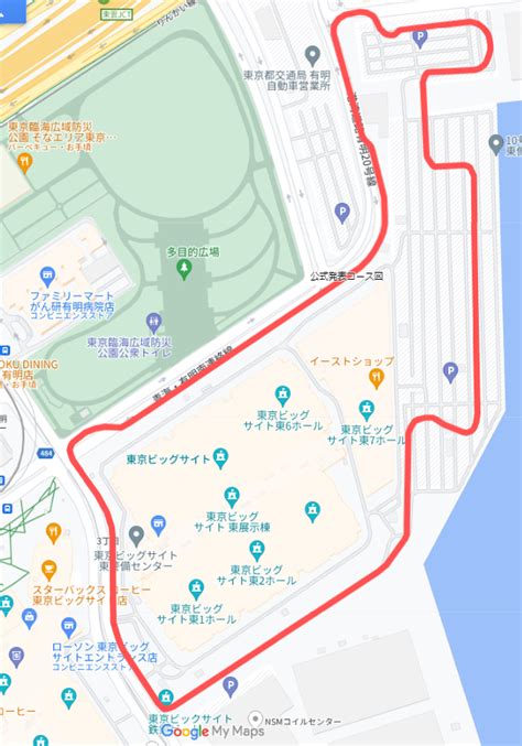 フォーミュラ e 東京 コース 地図