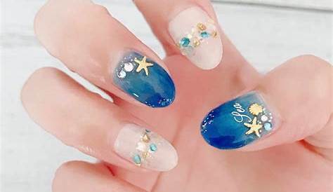 ブルー ネイル かわいい Satoco asahi On Instagram “ぷるんぷるんの可愛い春 カラフルな大理石 みたいな ニュアンス