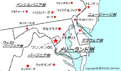 メリーランド州 ボルチモア 地図