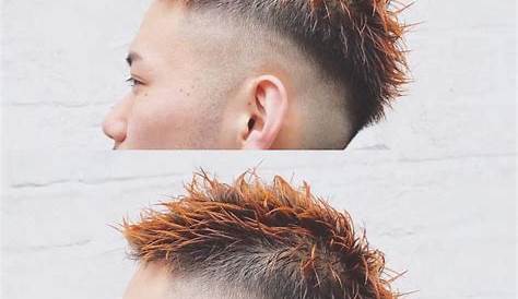 kazutaka（カズ）自由が丘 メンズヘア on Instagram “毛先オレンジカラー🍊と刈り上げ🙆 ︎ ︎ ︎ ︎ ︎ メンズ
