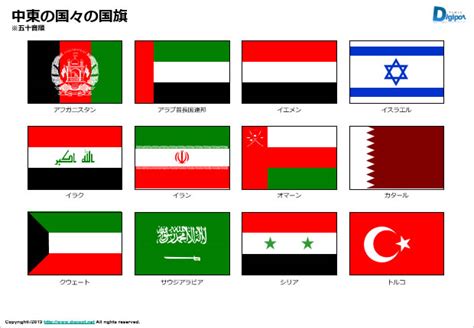 中東 国旗 緑