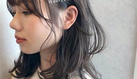 初デートのミディアムヘア くびれ大人ミディアム｜MINX 銀座店のヘアスタイル【2021】 ミディアムロングのヘアスタイル ロングヘア 前髪 ヘアスタイル