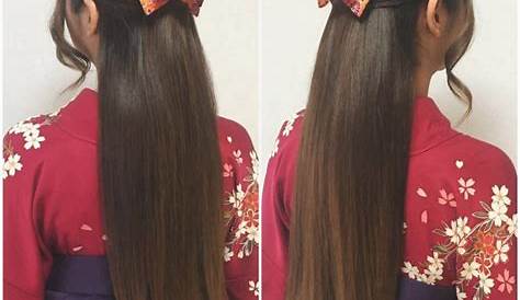 卒業式にぴったりのロング髪型 美しい 袴 髪型 卒業式 無料の髪型画像