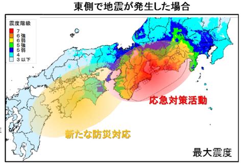 南海トラフ地震 被害想定 地図