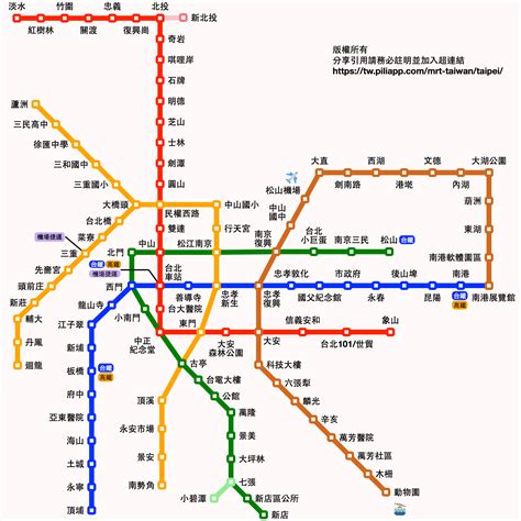 台北車站捷運站地圖