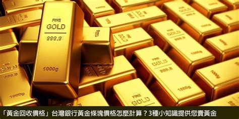 台灣銀行黃金價格查詢