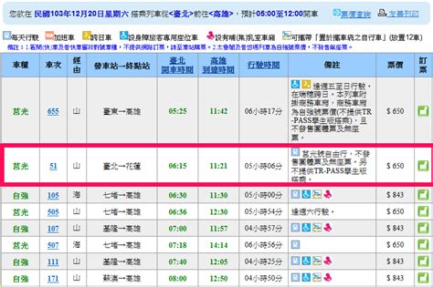 台灣高鐵網路訂票系統優惠