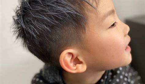 ナチュラルになじませたツーブロックです。 －こども専門の美容室「チョッキンズ」－ Asian Boy Haircuts, Kids