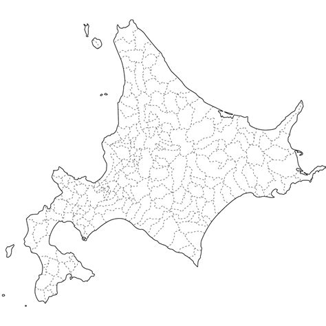 日本地図 白地図 無料 市町村