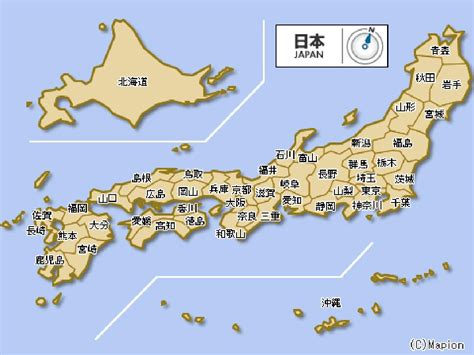 日本地图在线