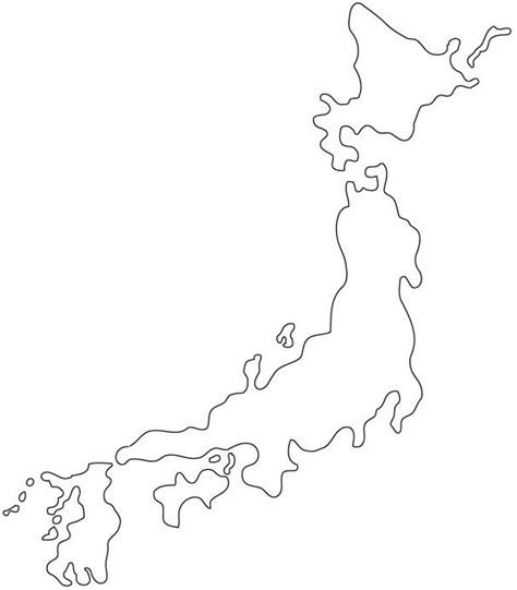 日本地图轮廓