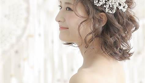 ボブ・ミディアムヘアでもできる可愛いブライダルヘアカタログ marry[マリー] ウェディング ヘアスタイル, 花嫁 髪型 ボブ