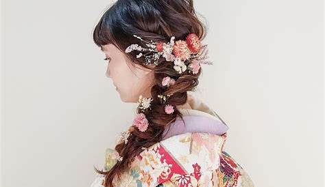 袴 髪型 ロング 生花 コンプリート！ ただのヘアスタイル