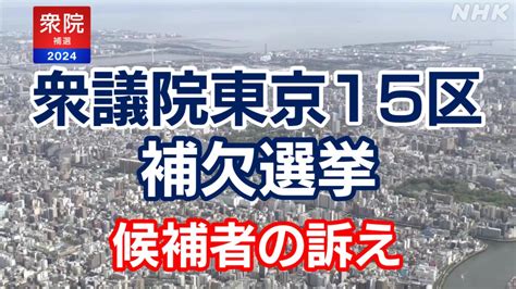 補欠選挙 東京15区