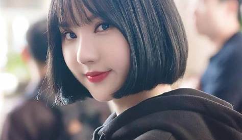 韓国 アイドル 髪型 ボブ の 【 ショート 切りっぱなし】丸顔にも似合うヘアスタイル Hair Recipe