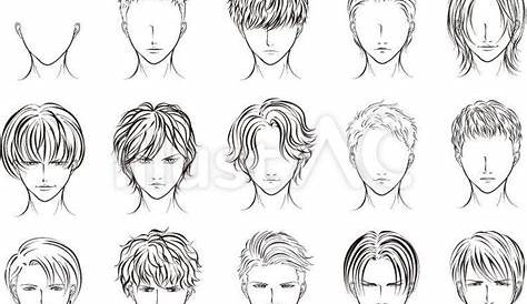 髪型 イラスト メンズ 男子 Drawing Male Hair Anime Boy Hair Boy Hair