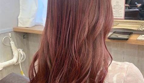髪型 毛先カラー ロングピンク 毛先ピンクがとっても可愛い。大人女子にしてほしい柔らかなポイントヘアカラー Folk