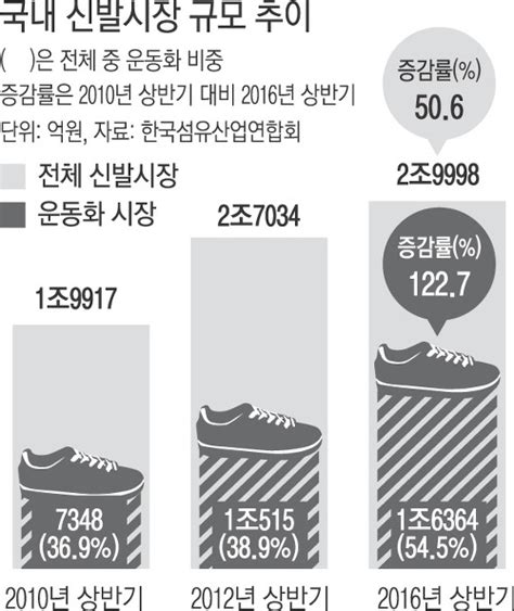 국내 기능성 신발 시장 규모