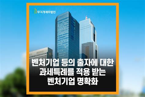 내국법인의 벤처기업 등에의 출자에 대한 과세특례