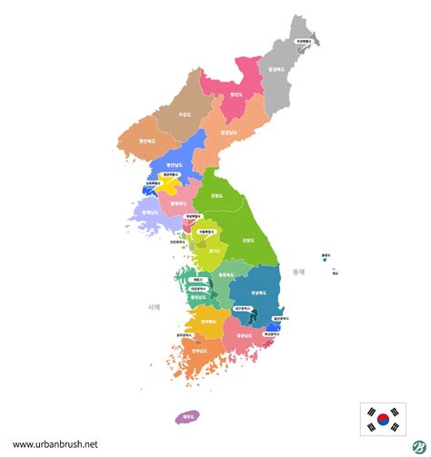 대한민국 지도 shp