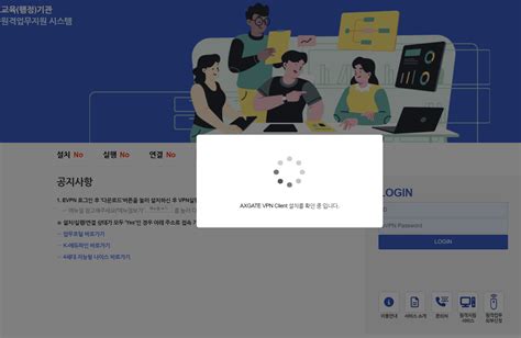 업무포털 원격업무지원 시스템 경남