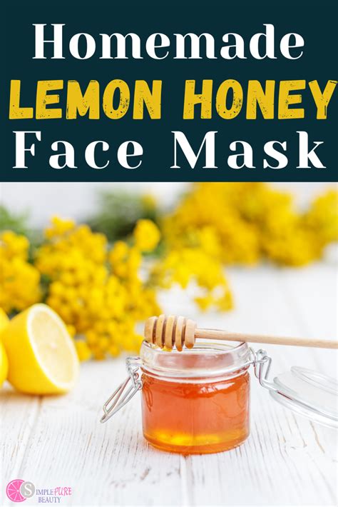 Brightening lemon and honey mask