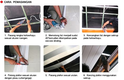 Pemasangan UPVC Plafon