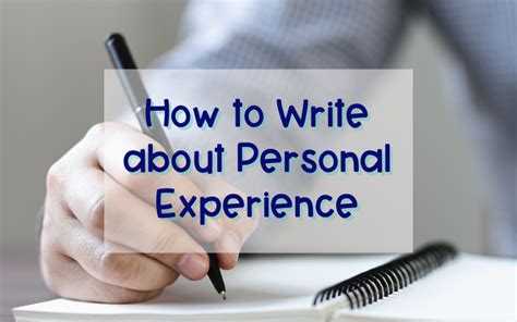 Personal Experience