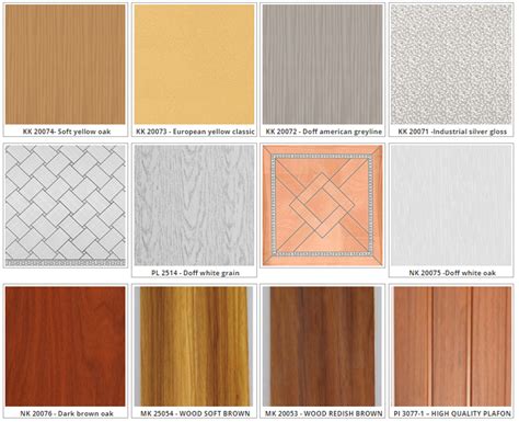 Jenis-jenis plafon PVC