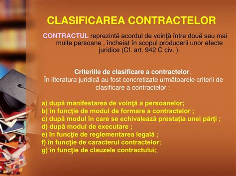 clasificarea contractelor speciale