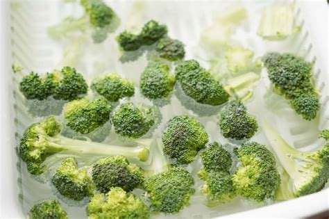 Broccoli Florets in Boiling Water