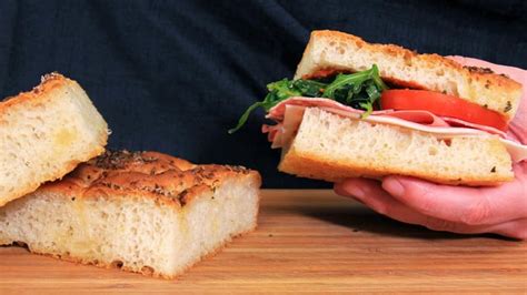 Focaccia prête à être dégustée