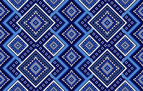 Geometric Patterns in Royal Blue and Grey