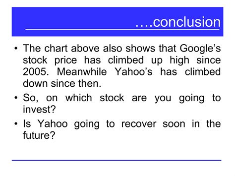 Google Stock Conclusion