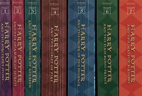 Harry Potter Book Spine Designs