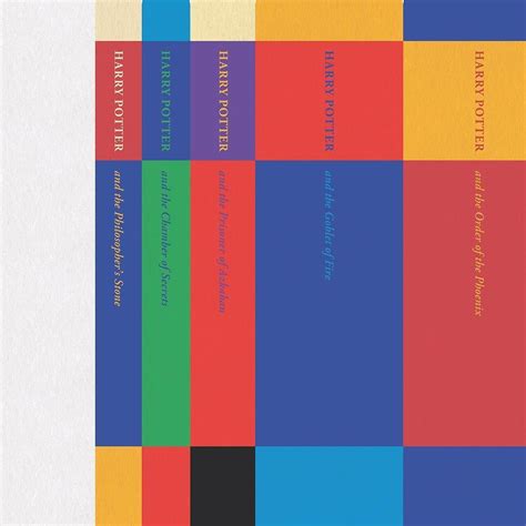 Harry Potter Book Spine Evolution