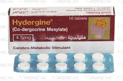 Hydergine 4.5mg Tablets