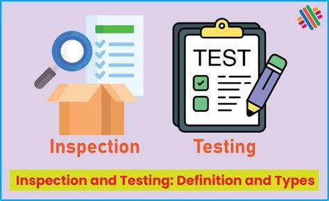 Inspection and Testing