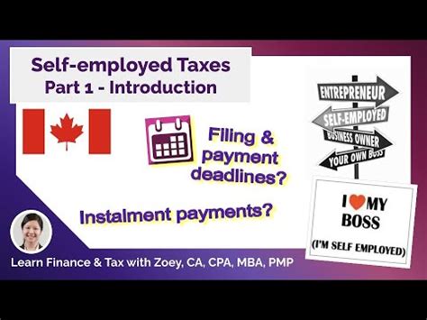  Introduction to Self Employed Taxes