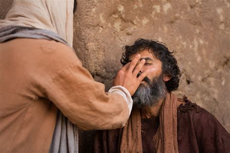 Jesus Healing a Blind Man