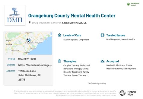 Mental health concerns in Orangeburg