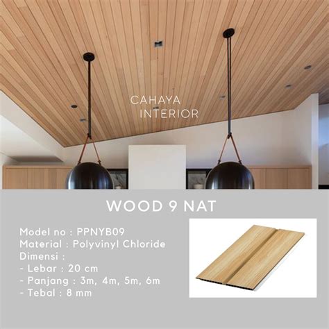 Plafon PVC Motif Kayu