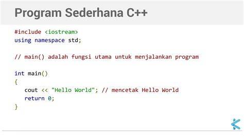  Sintaks C++