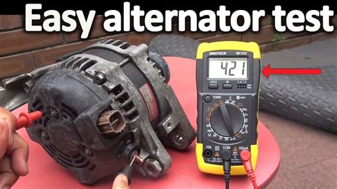 Testing alternator output with a voltmeter