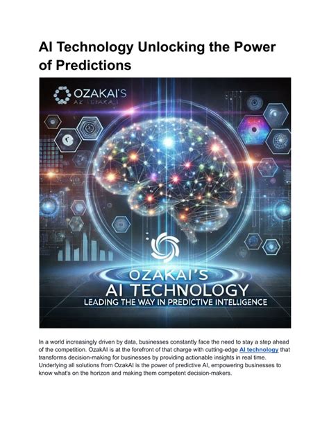 Unlocking the Power of Predictions