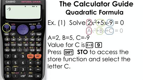 Using the Quadratic Formula Calculator