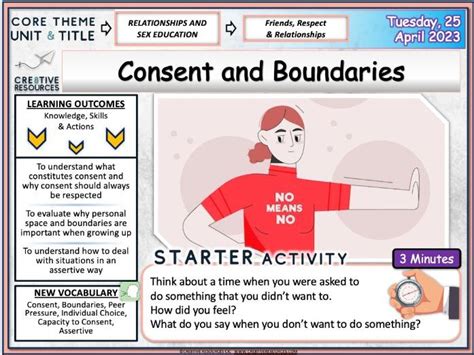 consent and boundaries