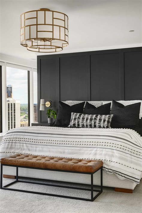 Dark Bedroom with Accent Wall