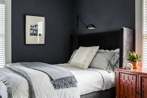 Dark Grey Bedroom Statement Headboard