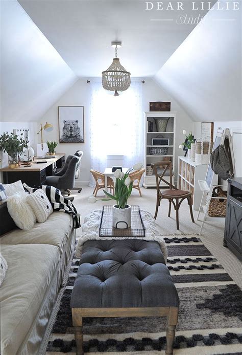 finishing touches in an attic bedroom